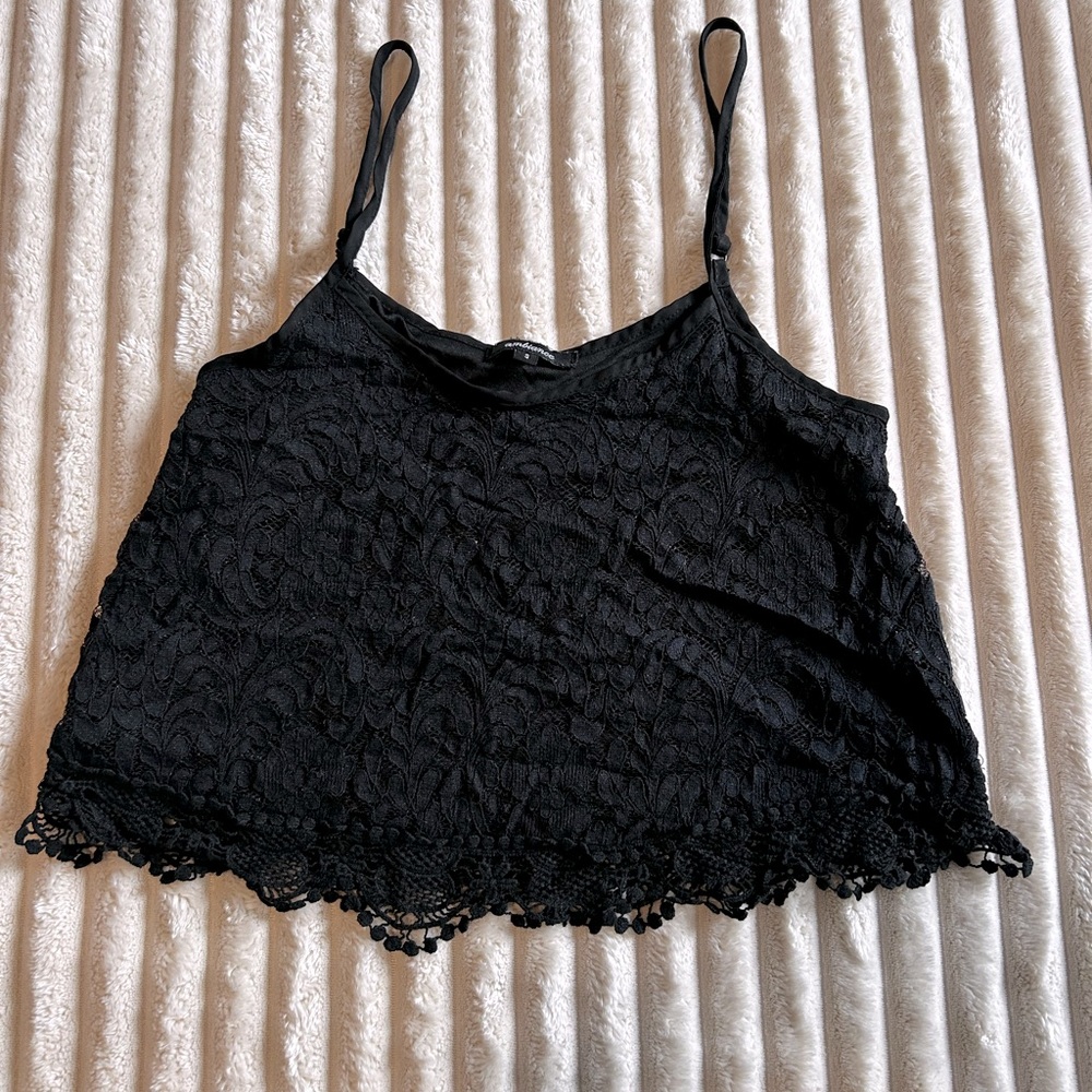 Black lace cami!